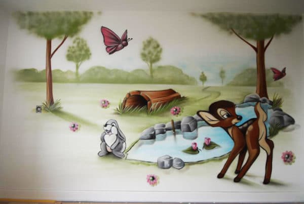 Peinture murale Bambi