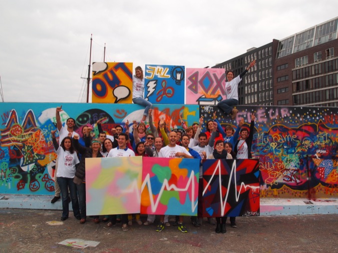Incentivo de graffiti en Amsterdam
