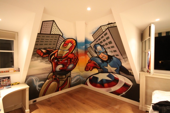 Chambre d'enfants super-héros