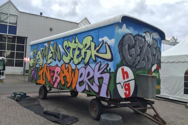 Van Gelder workshop graffiti spuiten