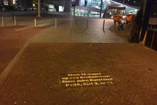 PvdA publicidad en la calle