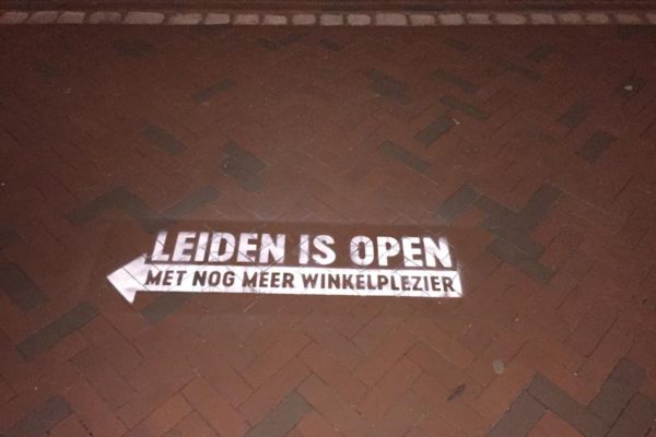 Straßenwerbung Gemeinde Leiden
