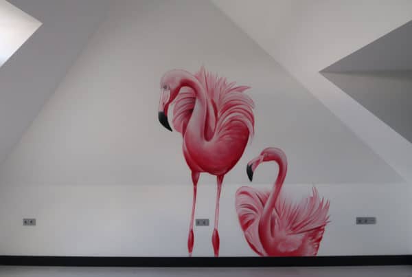 Pintura flamingo