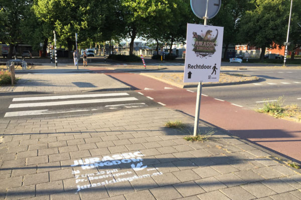 Publicité de rue dans la municipalité de Schiedam