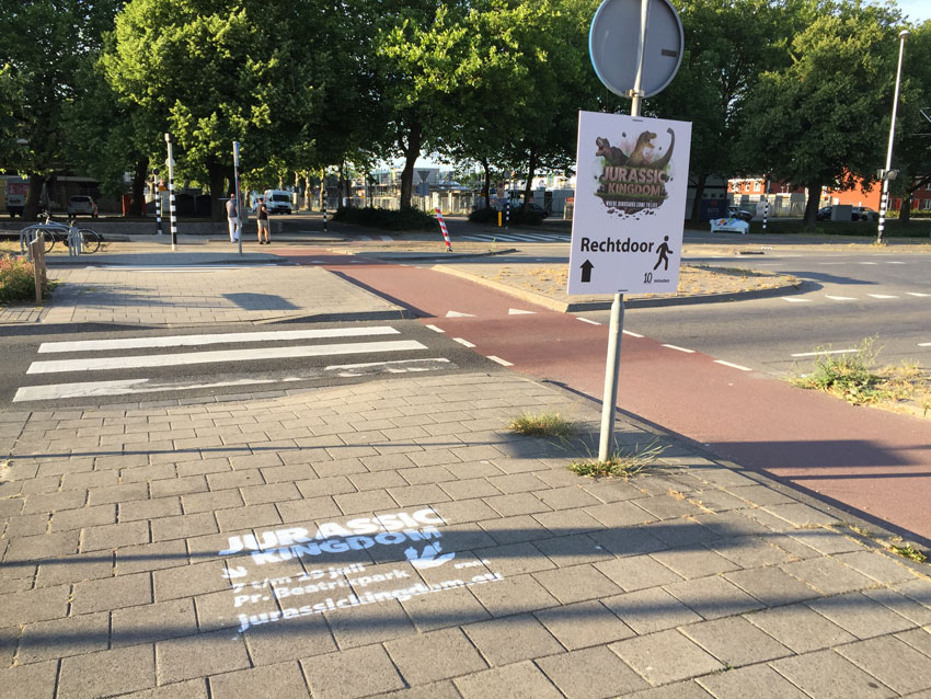 Straßenwerbung Gemeinde Schiedam