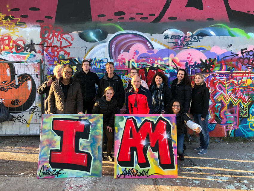 Un exemple d'atelier de graffiti à Amsterdam