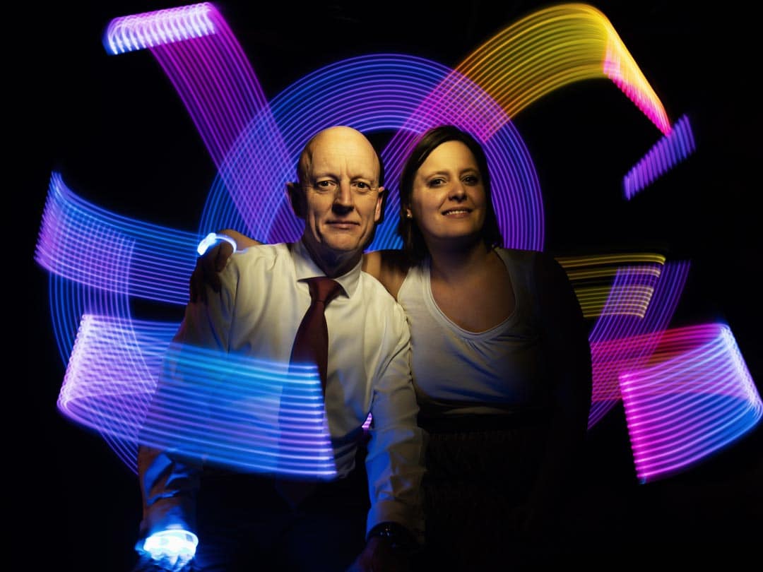 Lightpainting als side-entertainment