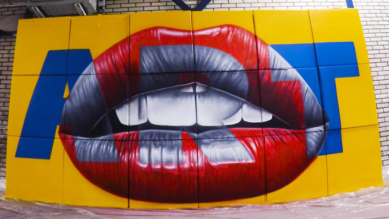 Graffiti-dozenwand