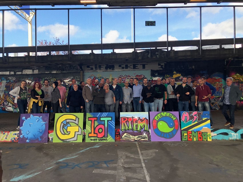 The graffiti workshop as a company outing