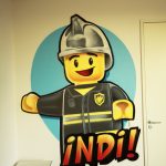 Lego wall painting