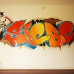 Graffiti-Raum Siebe
