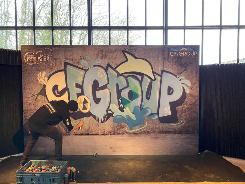 Graffiti underhållning LMP Poolfair 2020