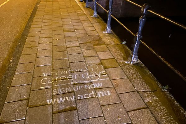Chalk advertising Amsterdam Career Days