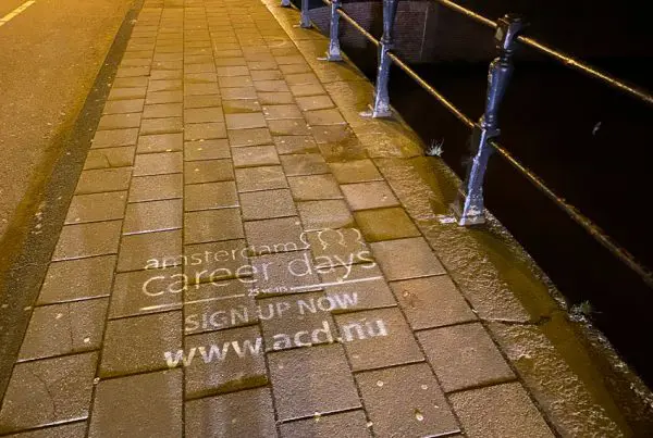 Chalk pubblicità Amsterdam Career Days