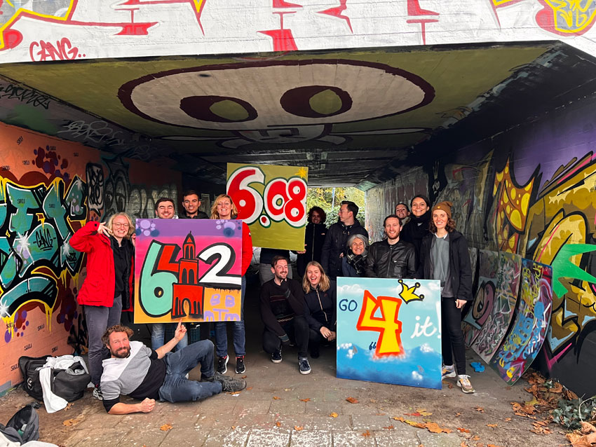 Taller de graffiti UU en Den Bosch