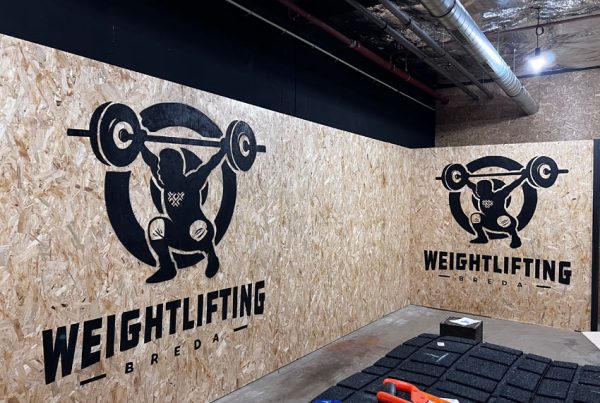 Schildering weightlifting Breda
