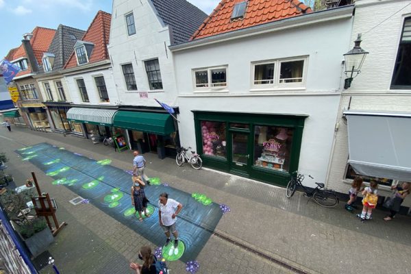 Bodenmalerei Slijkstraat Weesp
