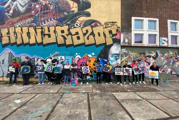 Spray graffiti workshops ROC