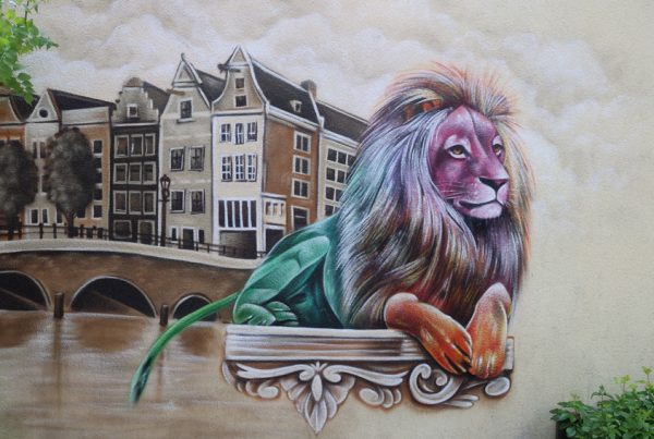 لوحة جدارية للحدائق في أمستردام