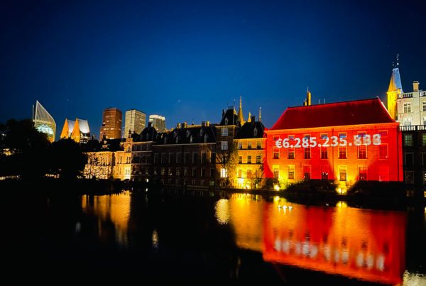 PVDA laser projection in The Hague