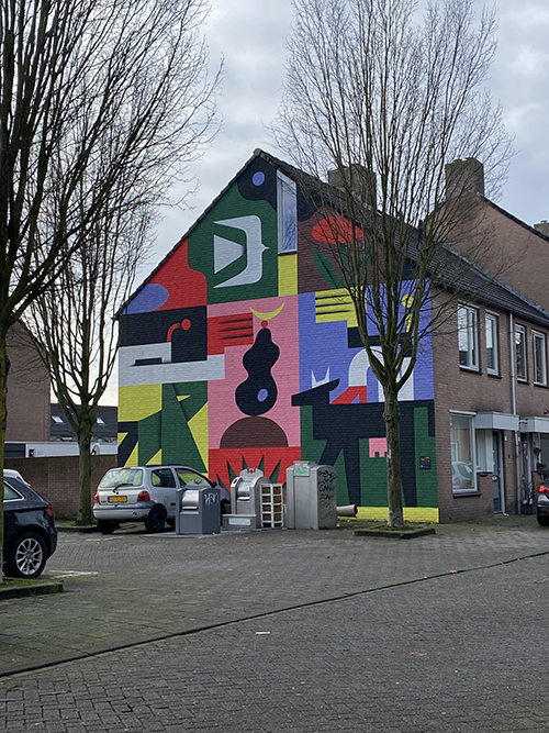 Een van de murals in Breda
