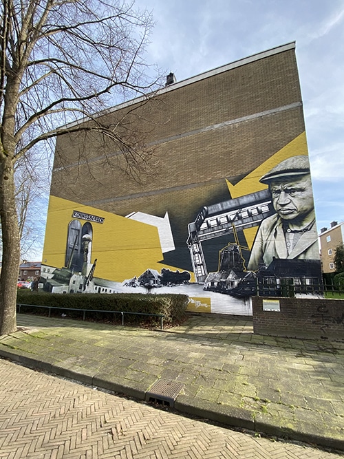 Historisk vægmaleri i Leeuwarden