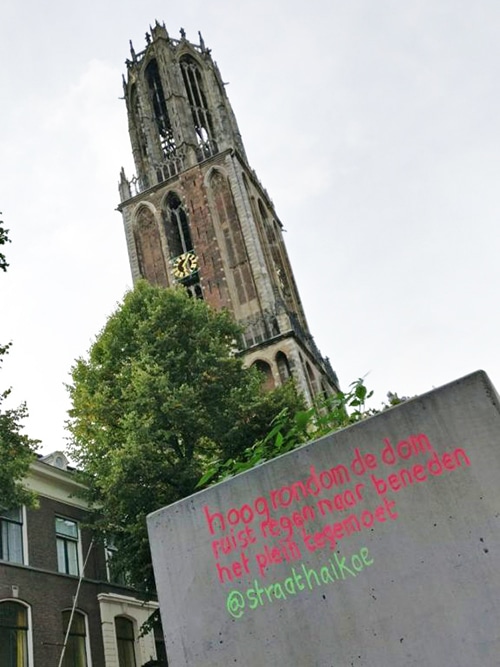 Gade haiko ved Dom i Utrecht