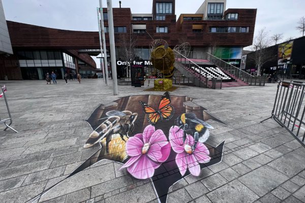 Straßenmalerei Kunstlinie Almere