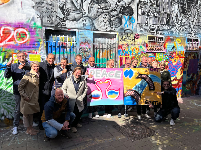 Graffiti-Ausflug Werregarenstraat Gent