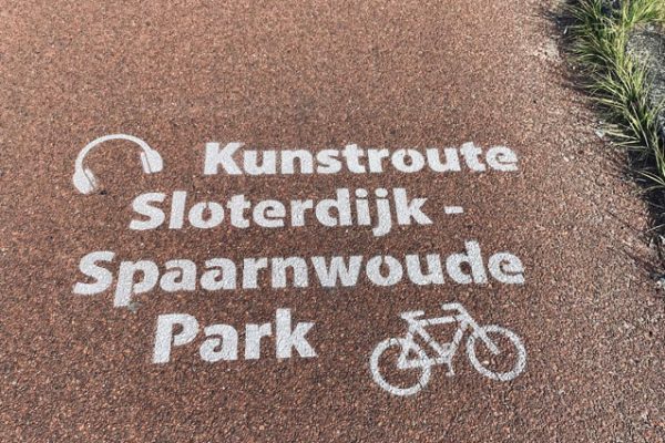 Street advertising art route Sloterdijk