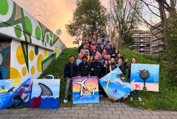 Graffiti workshop Fugro in Zoetermeer