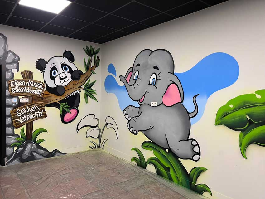Wall paintings Tropical Play Village