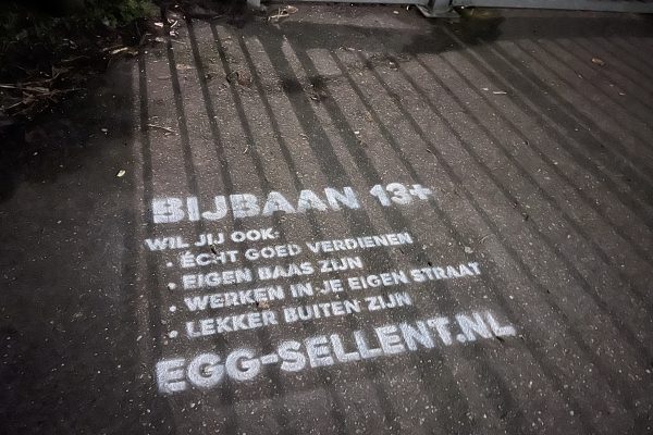 Guerrilla marketing Vendita di uova