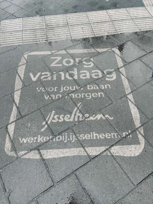 Campanha publicitária de rua IJsselhem