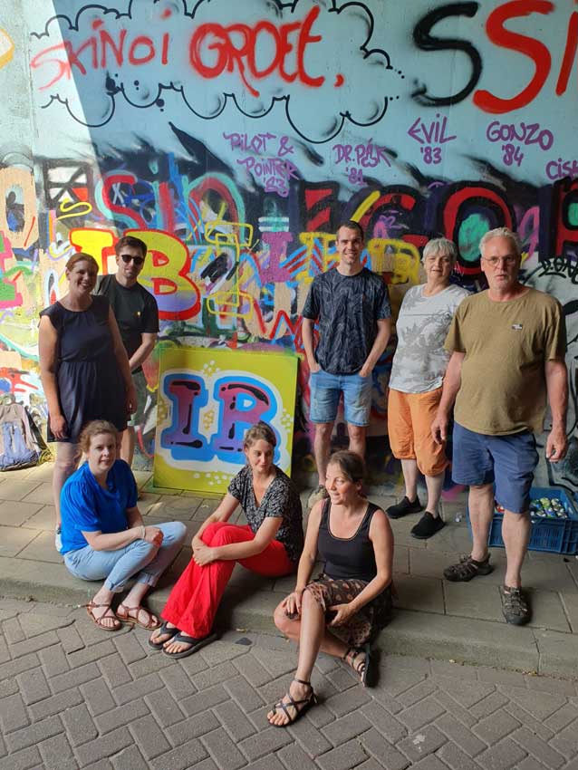 Graffiti afdelingsuitje in Zwolle
