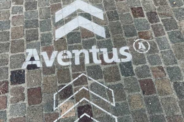 Straatreclame open dag route Aventus