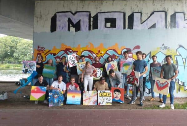 Graffiti vrijgezellenfeest in Nijmegen