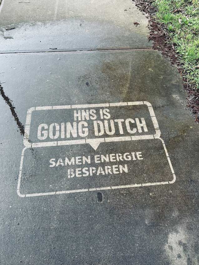 Reverse graffiti actie Heineken