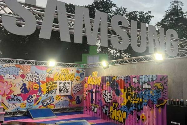 Samsung livepainting op KPN festival