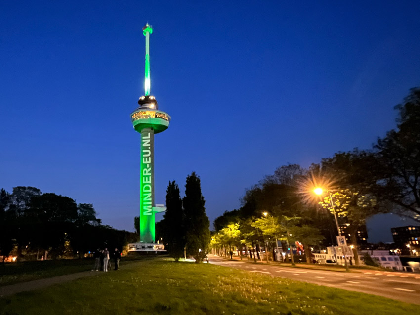 Volt wildbeam actie op Euromast