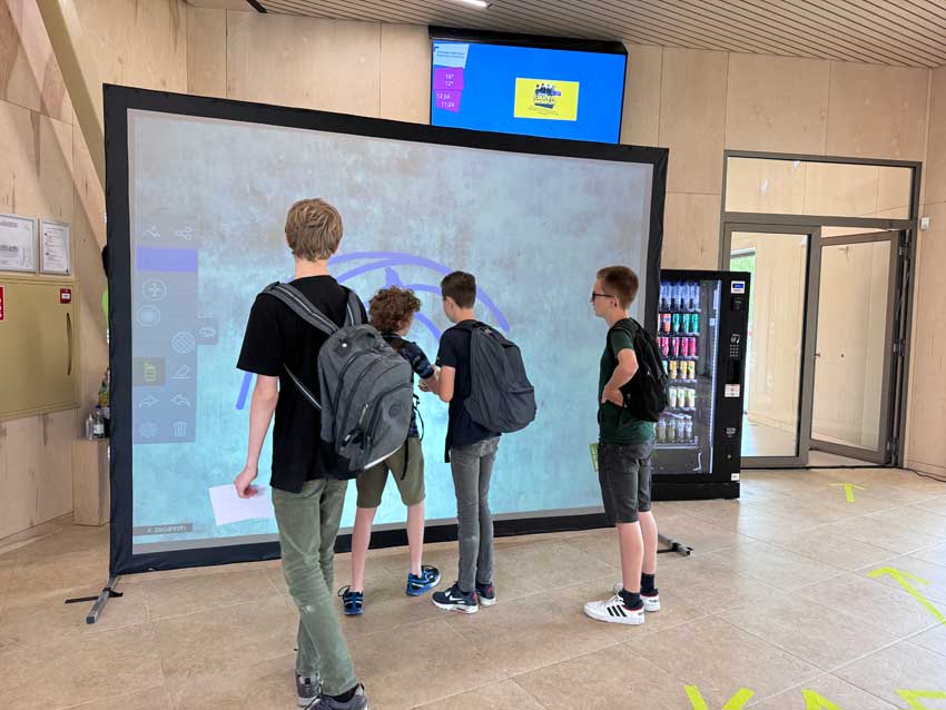Digiffiti wall leerlingenfestival Eemsdelta