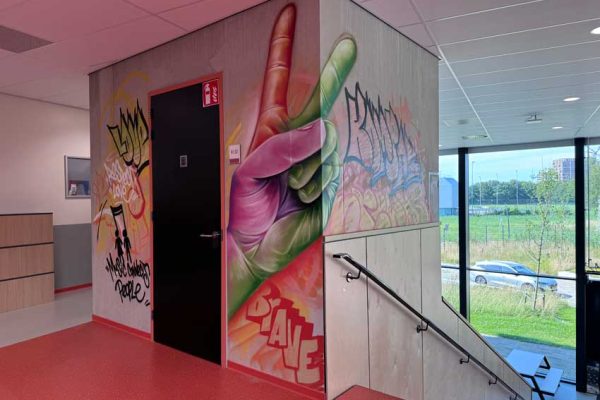 Street-art wandschilderingen Porteum