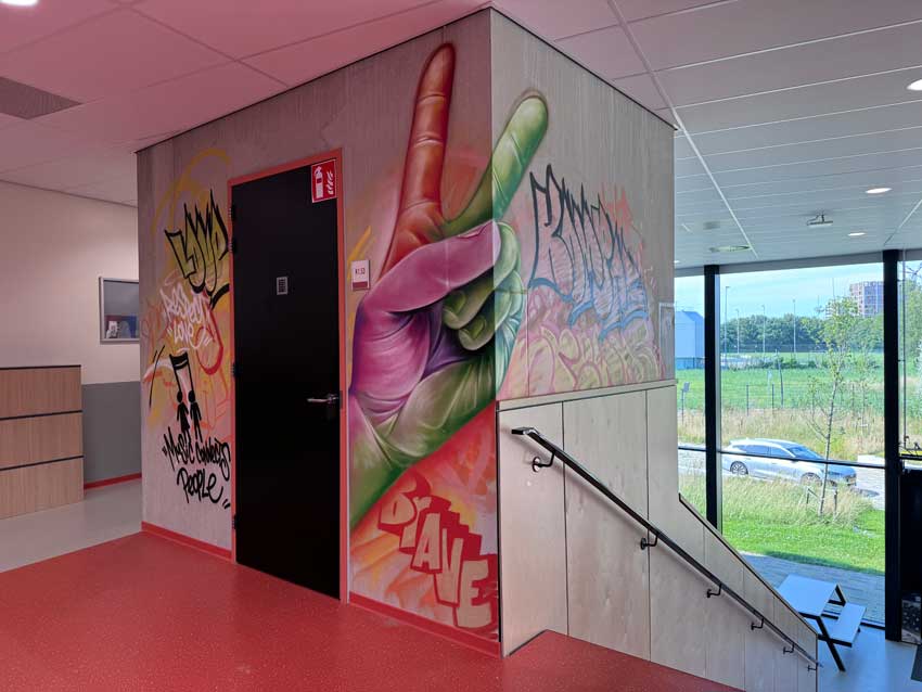 Street-art wandschilderingen Porteum