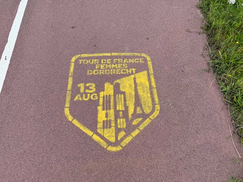 Tijdelijke straatmarkeringen Dordrecht
