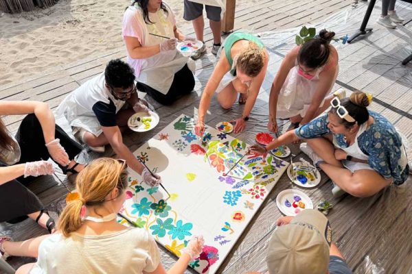 Schilderworkshops als uitje in Velserbroek