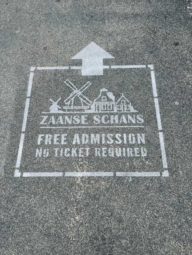 Grondmarkeringen Zaanse Schans