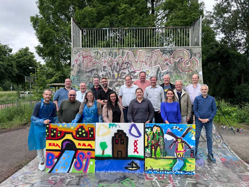 Graffiti als afdelingsuitje BSI Group