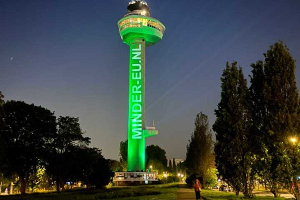 Volt wildbeam actie op Euromast