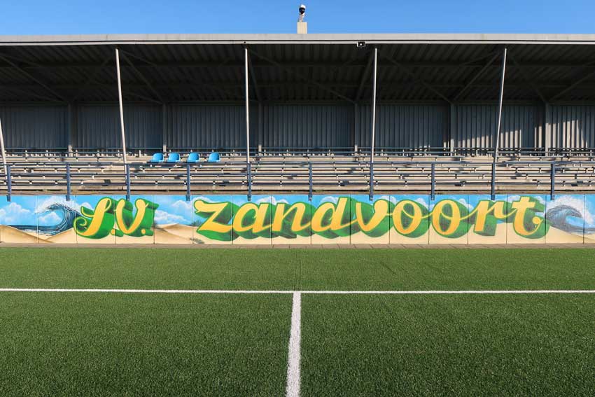 Wandschildering SV Zandvoort
