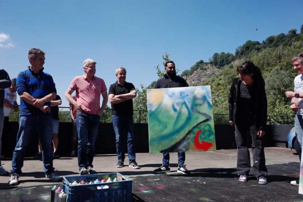 Graffiti bedrijfsuitje KWDRM in Luik
